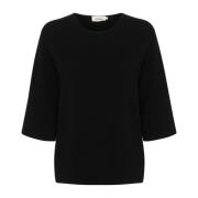 Svart Pullover Strikke Slindianna Stil