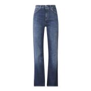 Straight Leg Jeans med beltehemper