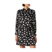 Casual Sateng Polka Dot Kjole