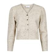 Beige Melange Hunter Cardigan