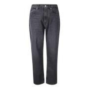 Straight Bomull Fem-Lomme Jeans