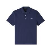 Standard Gots Unisex Poloskjorte Svart Broderi