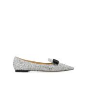 Sølv Ballerina Flats Elegant Glitter