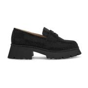 Blank loafer med plattform