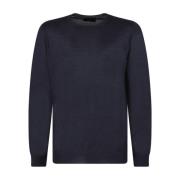 Mørk Blå Crew Neck Sweater