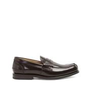 Brun Loafer Sko Elegant Stil