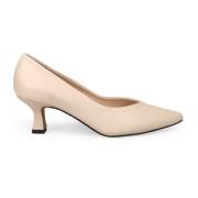 Beige Hæl Pumps Tidløs Silhuett