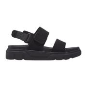 Sort Semsket Backstrap Sandal