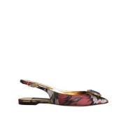 Krystallpyntet Slingback Flats Multifarget