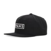 Flat visir snapback lue svart