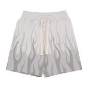 Flames Printed Shorts Lunar Rock