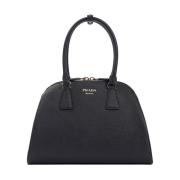 Svart Shopper Veske Elegant Klassisk Stil