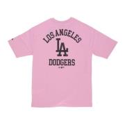 Dodgers Wordmark Tee Pink/Black