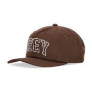 Klassisk Snapback Brun Bøyd Skyggelue