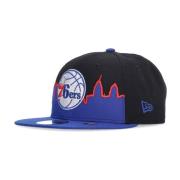 Flat Skygge Lue NBA 76ers Svart