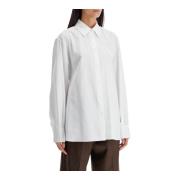 Oversized Boxy Bomull Poplin Skjorte