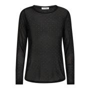 Krystall Mesh Bluse Topp