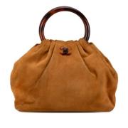 Pre-owned Suede handbags