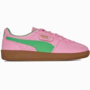 Rosa Skinn Sneakers Stilig Modell