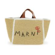 Macramé Strikket Tote Bag med Logo