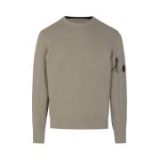 Diagonal Raised Fleece Crew Neck Sweatshirt