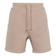 Casual Beige Bomull Polyester Shorts