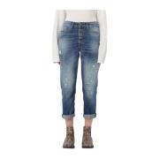 Denim Juvelbukser med Distressed Stil