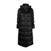 Svart Puffer & Down Coat