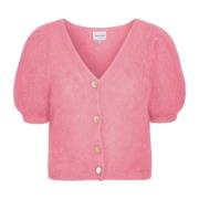 Rosa V-hals Mohair Cardigan