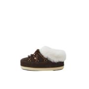 Semsket Mule med Faux-Fur Fôr