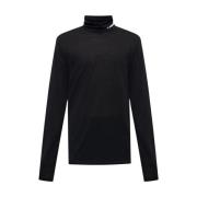 Turtleneck genser med logo