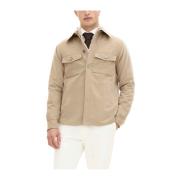 Beige Maverick Overshirt Jakke