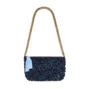 Stilig Tweed Paillettes Pung