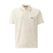 Hvit Stretch Pique Polo Shirt