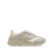 Beige Semsket Panel Sneakers