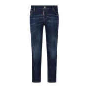 Slim Fit Denim Bukser Indigo Blå