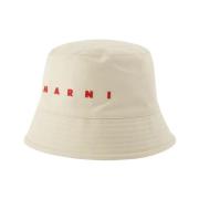 Ivory Bomull Bucket Hat