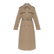 Polstret trenchcoat med belte