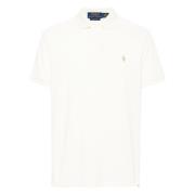 Tilpasset slim fit bomull mesh polo skjorte