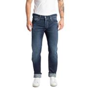 Mørk Blå Straight Fit Jeans