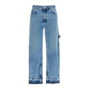 Vintage Barrel Jeans med Distressed Vask