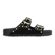 Studded Semsket Slides