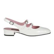 Dobbel Stropp Flat Slingback Sko