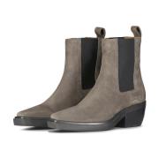 Semskede Chelsea Boots med elastiske innsatser