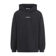 Svart Sweatshirt for Menn Stilig