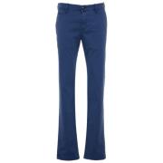 Blå Bomull Slim Fit Chinos