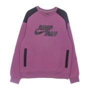 Fleece Crewneck Sweatshirt Bordeaux/Svart