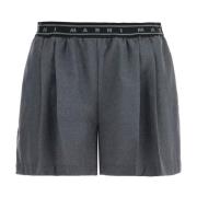 Elastisk Midje Plisserte Shorts