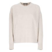 Beige Ull Silke Crewneck Sweater