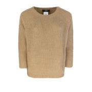 Brun Crewneck Genser Mohair Blanding